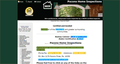Desktop Screenshot of poconohomeinspection.com