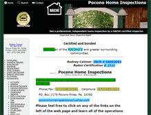 Tablet Screenshot of poconohomeinspection.com